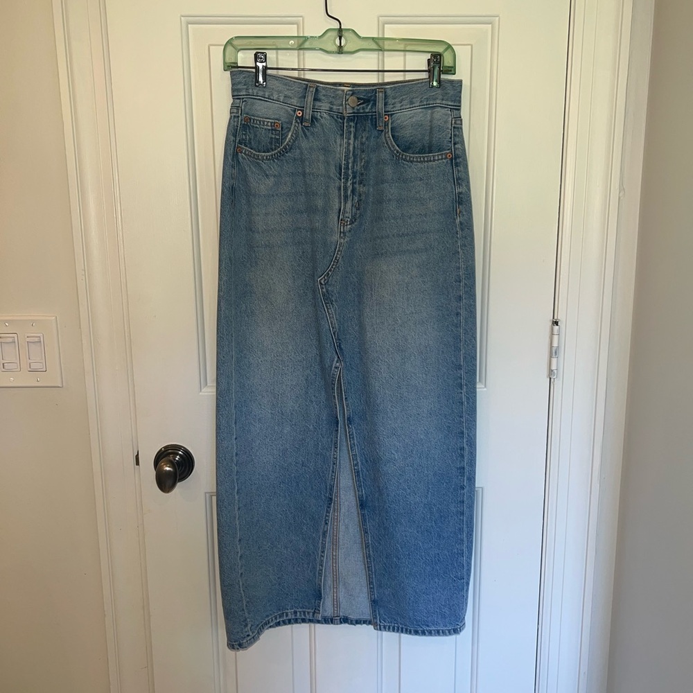 Denim Forum The 90s Vintage Jean Skirt - Picture 4 of 8
